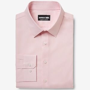 Pink XL Extra Slim Stretch Cotton 1MX Dress Shirt